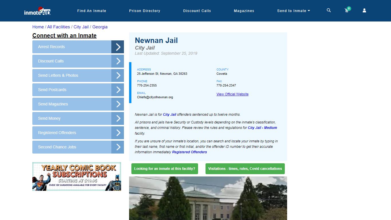 Newnan Jail | Inmate Locator